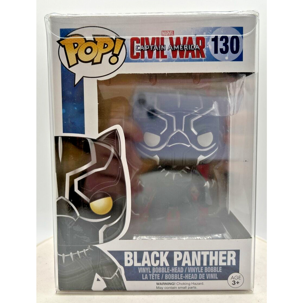 Funko Pop! Captain America‎ Civil War Black Panther in Protective Case #130 F20
